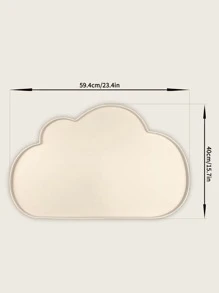 Chiếu ăn thú cưng Silicone Chó Mèo Món ăn Tấm lót Bát Tấm lót Hình đám Mây Nuôi thú cưng Tấm lót Màu be Lớn - Màu be - Xem 6