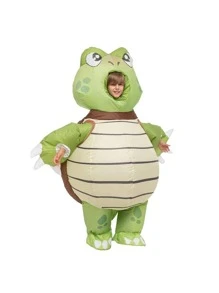 Inflatable Halloween Costume Unisex Turtle Full Body Turtle Inflatable Costume - Child - màu xanh lá - Xem 1