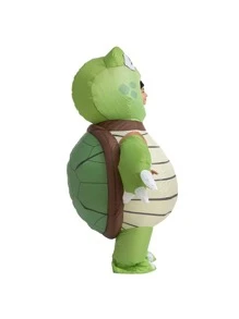 Inflatable Halloween Costume Unisex Turtle Full Body Turtle Inflatable Costume - Child - màu xanh lá - Xem 5