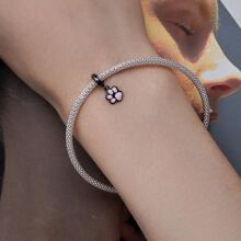 1入組925純銀黑色金色迷你貓爪吊墜動物釘珠適合女士適合DIY手環項鍊珠寶製作2色