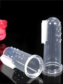 1Pc Soft Finger Pet Toothbrush For Dog & Cat Dog Toothbrush For Dental Care Cat Finger Brush - White - View 7