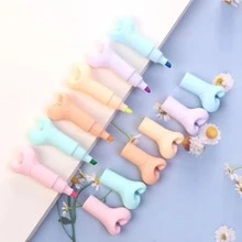 6pcs Kids' Mini Fluorescent Pens - Multicolor - View 1