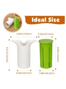 1入組多功能手持蔬菜切片器那切,蘿蔔,草莓,土豆,在厚 - 白色 - 查看 5