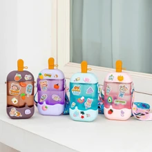 Botella Agua Paleta Helada Con Correa 400ml - Azul - Ver 8