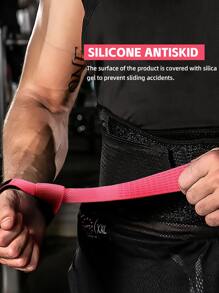 SKDK 1 对力量训练硬拉带健身房配件 - 玫紅色 - 查看 6