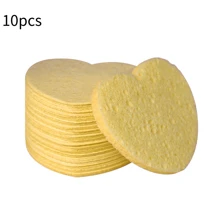 10 cái Có thể tái sử dụng Mặt Bột Puff , Gỗ Bột giấy Khuôn mặt Bọt biển Bột Puff , Đối với Sâu Loại bỏ - Hồng - Xem 6