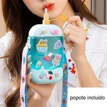 Botella Agua Paleta Helada Con Correa 400ml - Azul - Ver 5