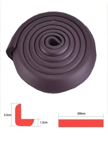 Edge Protector, Multifunctional Child Edge Guard Table Corner Protection Thicken Corner Guard With Adhesive, Suitable For Sharp Edge Of Furniture - Brown - View 3