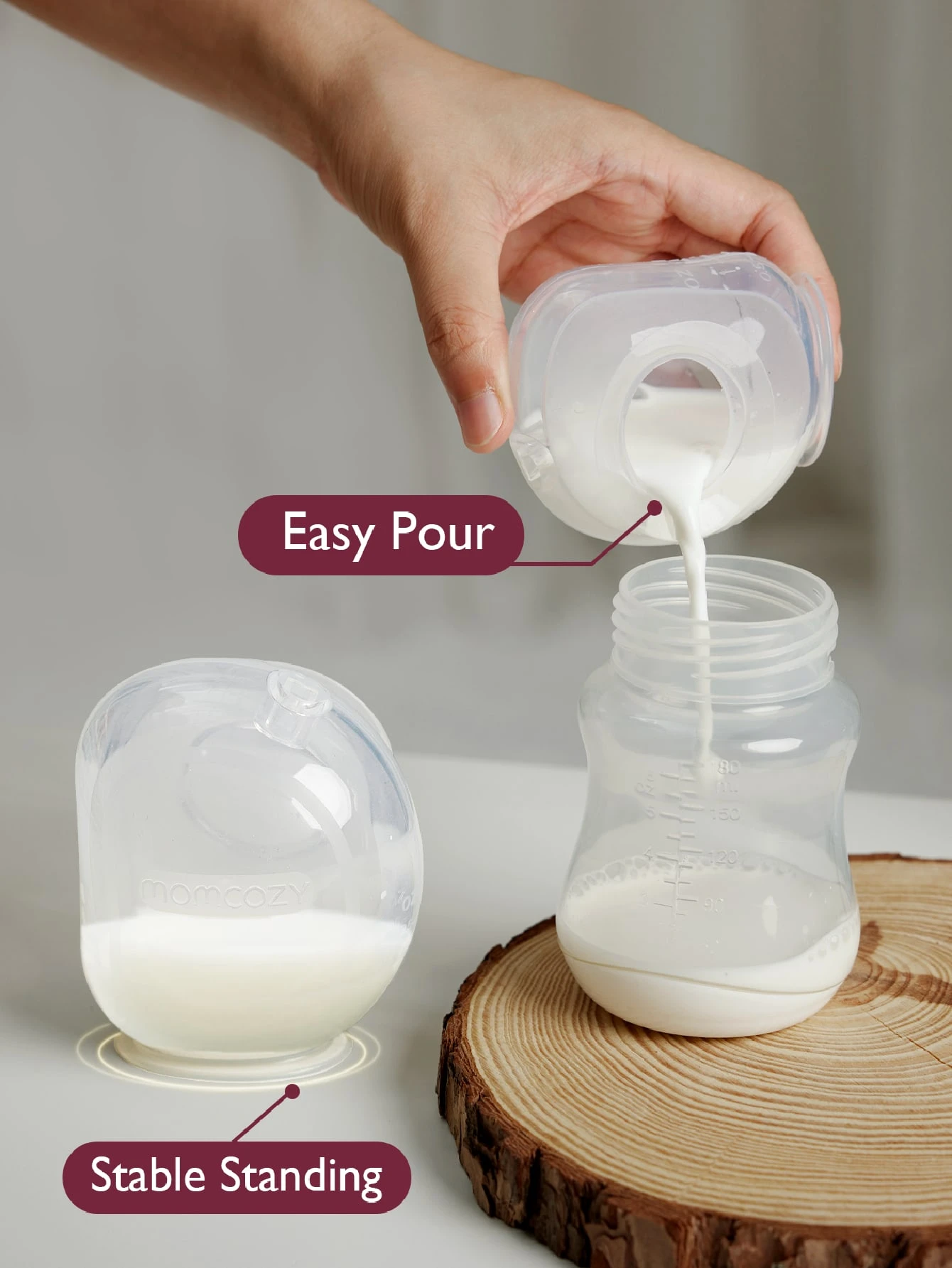 Momcozy Milk Collector For Breastmilk, Pea Breastfeeding Milk Catchers