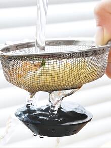 1Pc Upgrade Your Kitchen Sink With A Stainless Steel Water Filter - 1Pc Sink Filter With Plug - Silver - View 6