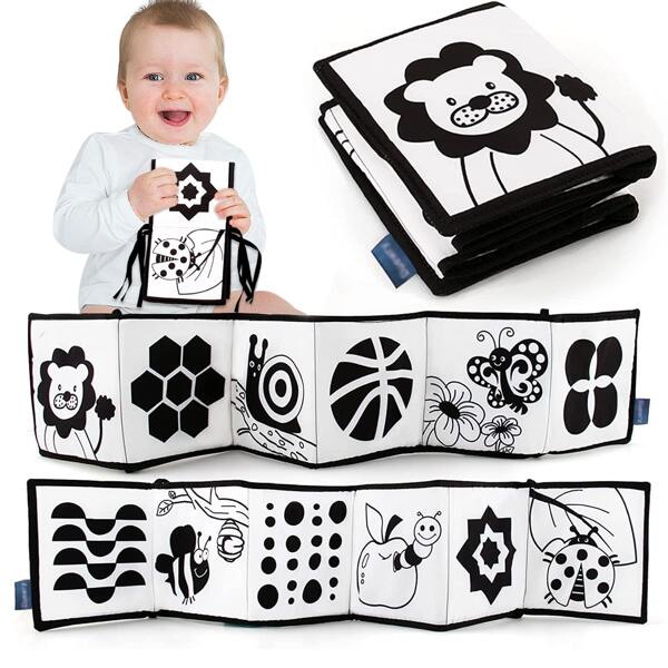 Mein erstes schwarz-weißes High Contrast weiches Buch für Baby Mädchen, Stoffbuch-Spielzeug für Baby Mädchen, schwarz-weiße Babykarten, faltbares pädagogisches Aktivitätsstoffbuch geeignet für Jungen und Mädchen, Kleinkind Baby Buch, Bauchlage Zeit, Babyspielsachen, Babyspielsachen, Bauchlage Zeit, Babybuch, Mädchenbuch, Mein Erstes, Weißes Buch, Babyjungspielzeug, Babytagebuch, Babybuch