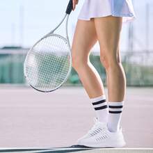 Women Walking Tennis Shoes - Slip On Running Shoes Memory Foam Comfortable Gym Workout Sneakers - trắng - Xem 2