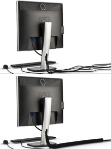 Tổ chức cáp Sự quản lý Bộ , Bàn làm việc Cable Sự quản lý , Máy tính Sợi dây Sắp xếp Và Lưu trữ Tay áo , Dây kéo Cable Lớp bảo vệ - màu đen - Xem 11