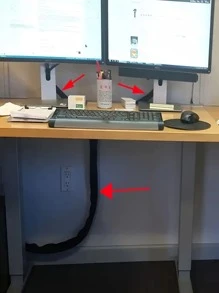 Tổ chức cáp Sự quản lý Bộ , Bàn làm việc Cable Sự quản lý , Máy tính Sợi dây Sắp xếp Và Lưu trữ Tay áo , Dây kéo Cable Lớp bảo vệ - màu đen - Xem 10