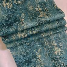 1卷復古美式風格深壓花&牆紙,現代時尚&極簡風格設計,防水&PVC材質,理想適用於家庭&酒店&辦公室內部牆裝飾,臥室&客廳&背景牆 - 綠色 - 查看 2