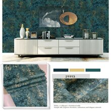 1卷復古美式風格深壓花&牆紙,現代時尚&極簡風格設計,防水&PVC材質,理想適用於家庭&酒店&辦公室內部牆裝飾,臥室&客廳&背景牆 - 綠色 - 查看 5