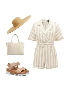 Women's Platform Sandals Open Toe Wedge Sandals Ankle Strap Summer Sandals - 杏色 - 查看 6