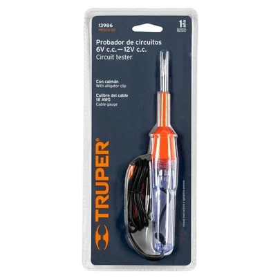 Probador De Corriente 20 Cm, Truper, PROCO-20