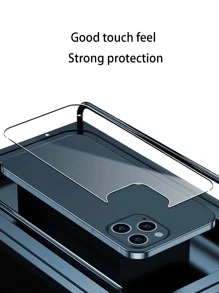 2pcs Tempered Glass Anti-Scratch Phone Back Protection Film Compatible With iPhone XR/12/12Pro - White - View 5