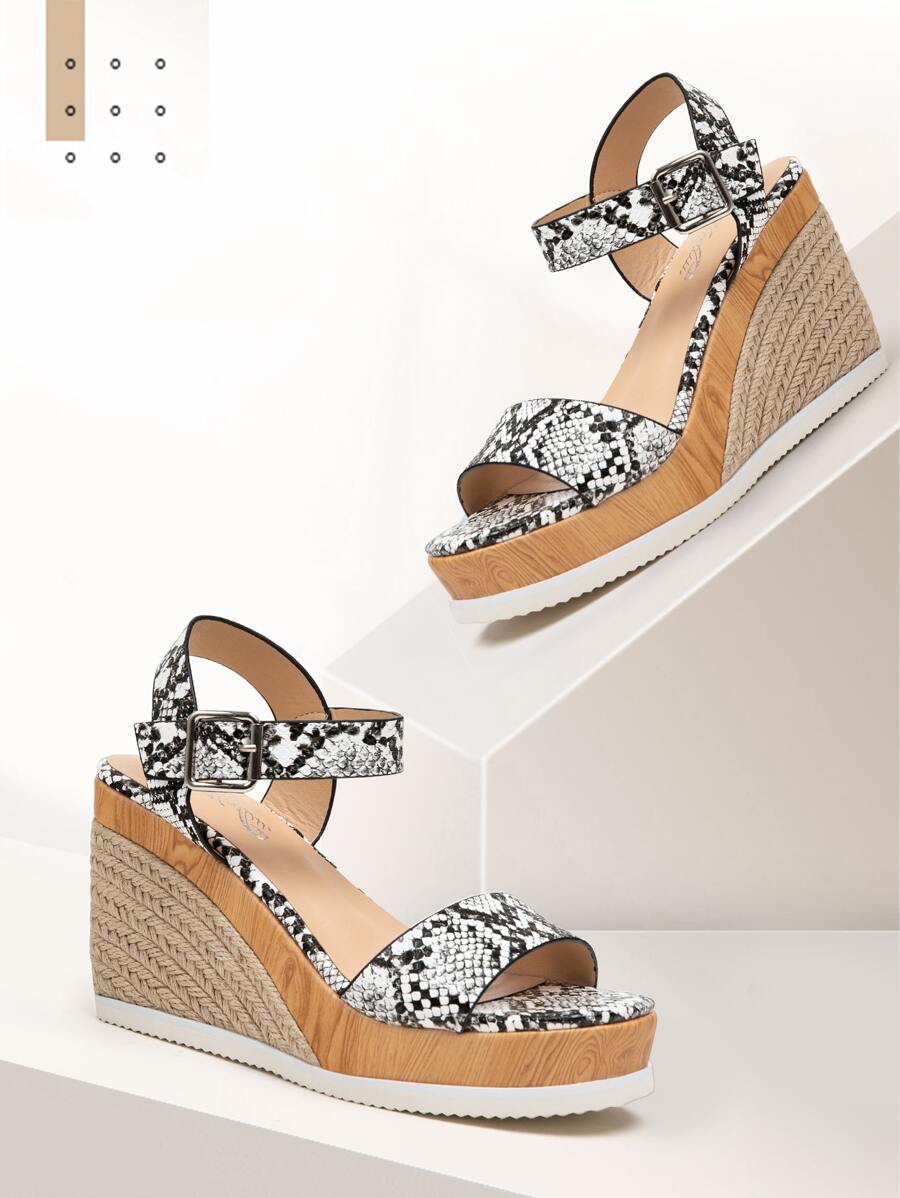 Women's Platform Sandals Open Toe Wedge Sandals Ankle Strap Summer Sandals - 彩色 - 查看 1