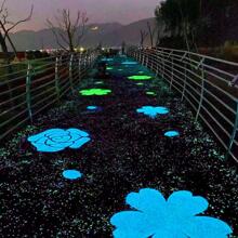 發光發亮石頭,花園岩石,室內&戶外裝飾夜光石頭,合適的適用於小路草水族館裝飾 - 紫色 - 查看 4