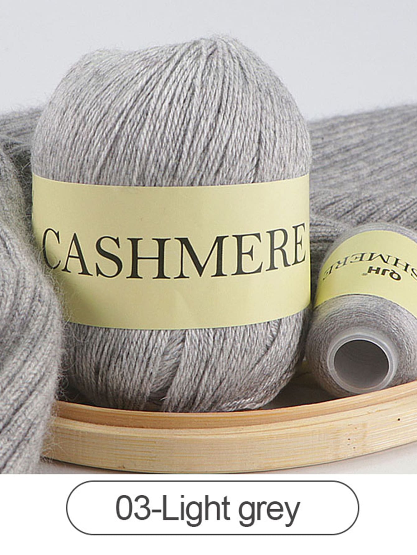 QJH 6 cái/gói Sợi len đan tay Cashmere Bóng sợi đan cashmere cho khăn quàng cổ đan áo len tự làm (50g Sợi chính + 20g Sợi phụ, khoảng 310m/chiếc)