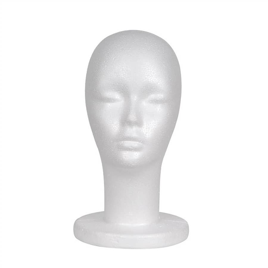 Foam Display Head, Mannequin Head, Abstract Alternative Head Form For