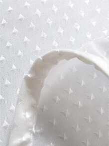 White Shower Curtain Decorated With Stars Home Bathroom Decor Fall Decor Bathroom Accessories Back To School - White - View 5