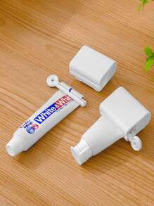 1 Hộp đựng kem đánh răng thủ công treo tường, màu trắng, trang trí phòng tắm, trang trí mùa thu, trở lại trường - trắng - Xem 4