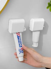 1 Hộp đựng kem đánh răng thủ công treo tường, màu trắng, trang trí phòng tắm, trang trí mùa thu, trở lại trường - trắng - Xem 6