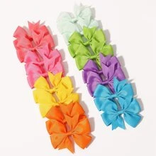 40pcs Ngẫu nhiên Kẹo Màu sắc Kẹp tóc Đối với Trẻ em , Đơn giản Du lịch Phong cách , Tóc Nơ Kẹp Dành cho Cô gái , Bên Kẹp Đối với Em bé Phụ kiện tóc - Nhiều màu - Xem 3