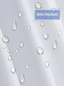 White Shower Curtain Decorated With Stars Home Bathroom Decor Fall Decor Bathroom Accessories Back To School - White - View 4