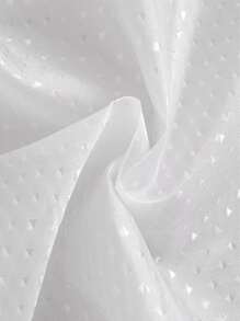 White Shower Curtain Decorated With Stars Home Bathroom Decor Fall Decor Bathroom Accessories Back To School - White - View 6