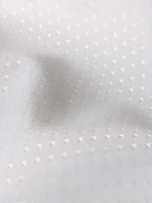 White Shower Curtain Decorated With Stars Home Bathroom Decor Fall Decor Bathroom Accessories Back To School - White - View 8