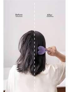 1入組章魚按摩產品梳子沙龍濕髮刷女性理髮造型頭髮工具抗纏結髮刷濕乾雙重用途梳子 - 綠色 - 查看 2