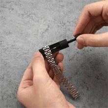 Olevs男性石英手錶,具有天空星星表盤,日期、月相和發光功能,防水不鏽鋼錶帶,包括手錶和錶帶調整工具 - 藍色 - 查看 6