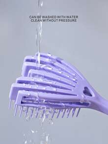 1入組章魚按摩產品梳子沙龍濕髮刷女性理髮造型頭髮工具抗纏結髮刷濕乾雙重用途梳子 - 綠色 - 查看 11