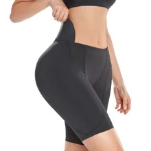Nữ Hông Enhancer Miếng Bọt Biển Giả Nâng Mông Quần Lót Định Hình - màu đen - Xem 4