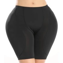 Nữ Hông Enhancer Miếng Bọt Biển Giả Nâng Mông Quần Lót Định Hình - màu đen - Xem 5