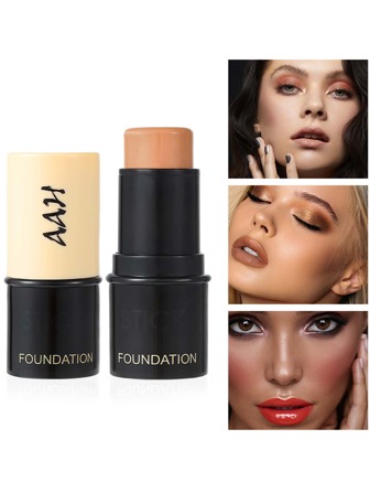 1入組5色高光棒,修容&&提亮&底座奶油適用於鼻子&臉部