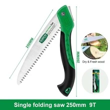 LAOA 1pc Folding Saw, 10 Inch Rugged Blade Hand Saw 250mm, Best For Camping, Gardening, Hunting | Cutting Wood, PVC, Bone, Pruning Saw With Ergonomic Non-Slip Handle Design,Garden Tools, Gardening Tools For Garden - Green - View 9