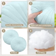 1 pièce Rond Coussin De Siège Citrouille Coussins Unicolore
