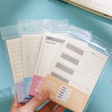 1 pieza de cuadros papel Cuaderno para inglés , matemáticas con ; múltiples fines Notas adhesivas para , corrección con práctica - Multicolor - Ver 6