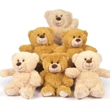 Benben泰迪熊填充動物,6入組,泰迪熊批發,10英寸小熊毛絨玩具,適用於兒童,男孩,女孩生日禮物,baby Shower裝飾,聖誕節禮物,感恩節,復活節和情人節 - 棕色 - 查看 4