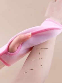 Exfoliating Glove Mitt, 1pc Shower Bath Body Wash Cleaner Scrubber Gloves Dead Skin And Dirt Remover For Body, Korean Body Exfoliator Sponge Loofah For Women Men, Bath And Body Works, Living Room Home Bedroom Bathroom House Decor, Travel Stuff, Wedding, Party, Birthday, Gifts For Men Mom Dad Friends, New Years, Accessories, Funny Gift - Pink - View 1