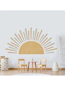 Bohemian Style Watercolor Arch Mural Wall Sticker For Bedroom, Living Room Home Decor - Khaki - View 5