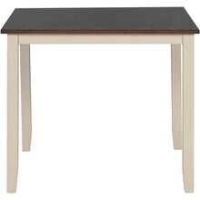 MERAX 5 Piece Dining Table Set Industrial Wooden Kitchen Table And 4 Chairs For Dining Room - 棕色+小屋白 - 查看 8