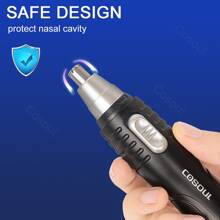 Recortadora Eléctrica De Pelo De Nariz Y Oreja Para Hombres, Removedor De Pelo Negro - Negro - Ver 4