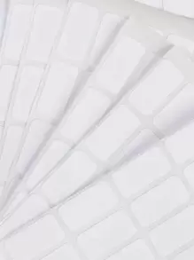 1set/1200pcs Self-Adhesive Storage Classification Stickers For DIY Blank Labels, Can Be Written Back To School - White - View 3