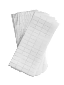 1set/1200pcs Self-Adhesive Storage Classification Stickers For DIY Blank Labels, Can Be Written Back To School - White - View 2